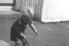 404: Jack Hennessey (visitor) sweeping the road in front of McCarthy's shop. (1950)  - son of John Hennessey &amp;amp; Anastasia McCarthy404: Jack Hennessey (c 1950)